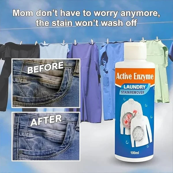 Active Enzyme Laundry Stain Remover ( Buy1 Get1 Free )